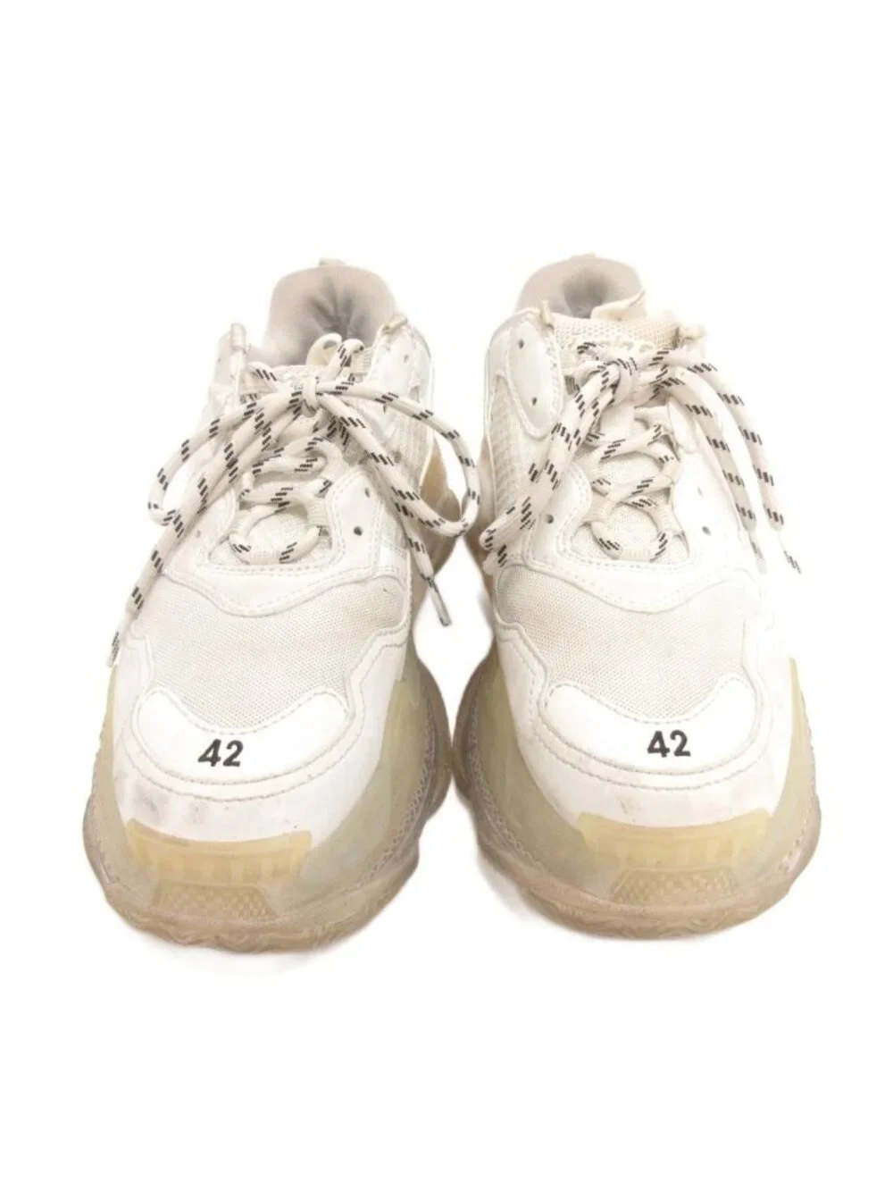 Balenciaga Triple S Sneakers Clear Sole White Uk8 Shoes
